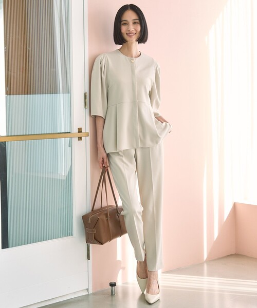 美品 ロエフ 3万円 サテンのテーパードパンツ センタープレスパンツ LOEFF 楽天市場】loeff（ボトムス｜レディースファッション）の通販 美品