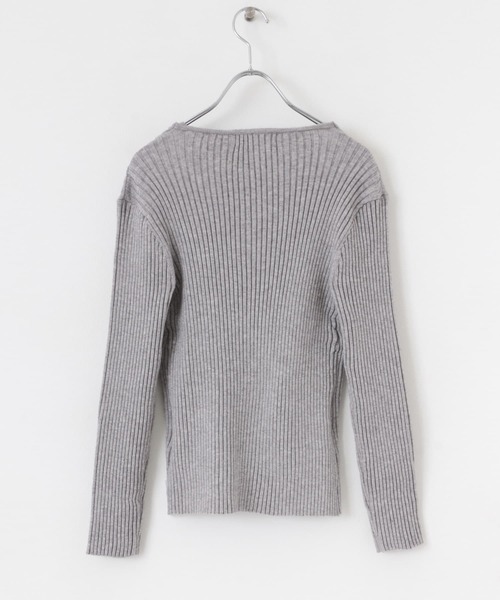 SENSE OF PLACE by URBAN RESEARCH(センスオブプレイスバイアーバンリサーチ)の「アンサンブルレイヤードセーター(ニット/セーター・レディース・グレー/アイボリー/ブラック・ONE)」の10枚目の写真