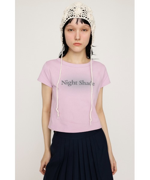 SLY（スライ）の「SPRAY LOGO COMPACT T/SH スプレー ロゴ コンパクト Tシャツ（Tシャツ/カットソー・レディース・ライトブラック/ネイビー/ピンク・FREE）」の13枚目の写真
