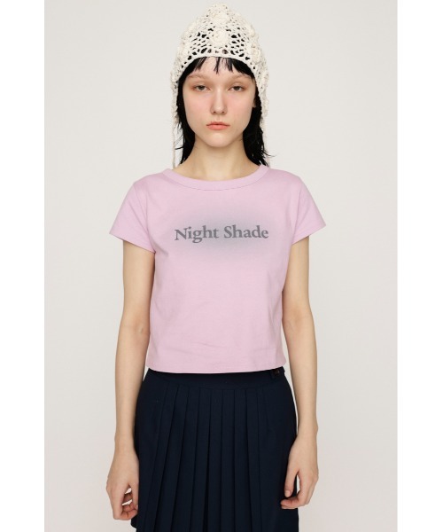 SLY（スライ）の「SPRAY LOGO COMPACT T/SH スプレー ロゴ コンパクト Tシャツ（Tシャツ/カットソー・レディース・ライトブラック/ネイビー/ピンク・FREE）」の15枚目の写真