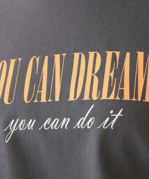 Cutie Blonde（キューティーブロンド）の「【S-LL/洗える】ショルダーフリルが目を惹く ロゴプリントロンT（Tシャツ/カットソー・レディース・チャコールグレー/ホワイト/イエロー系その他・01/02/03/04）」の14枚目の写真