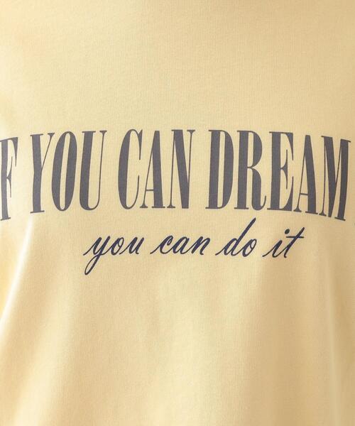 Cutie Blonde（キューティーブロンド）の「【S-LL/洗える】ショルダーフリルが目を惹く ロゴプリントロンT（Tシャツ/カットソー・レディース・チャコールグレー/ホワイト/イエロー系その他・01/02/03/04）」の18枚目の写真