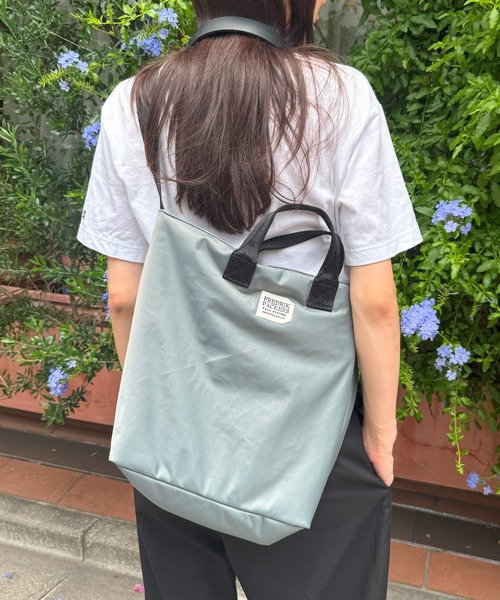 FREDRIK PACKERS(フレドリックパッカーズ)の「【FREDRIK PACKERS】≪別注≫STAND UP TOTE / 2WAYショルダートート/A4ファイル収納/PC/ショルダートート/ワンショルダー(ショルダーバッグ・レディース・グレー/オリーブ/ブラック・FREE)」の11枚目の写真
