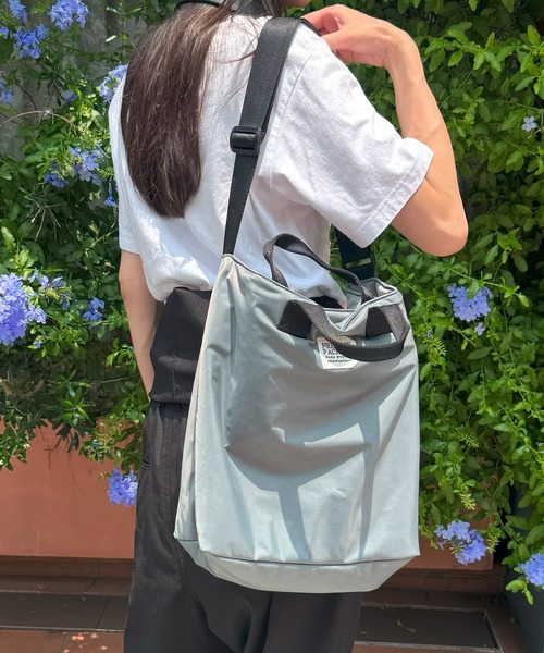FREDRIK PACKERS(フレドリックパッカーズ)の「【FREDRIK PACKERS】≪別注≫STAND UP TOTE / 2WAYショルダートート/A4ファイル収納/PC/ショルダートート/ワンショルダー(ショルダーバッグ・レディース・グレー/オリーブ/ブラック・FREE)」の12枚目の写真
