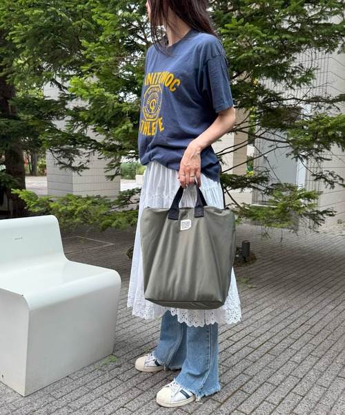 FREDRIK PACKERS(フレドリックパッカーズ)の「【FREDRIK PACKERS】≪別注≫STAND UP TOTE / 2WAYショルダートート/A4ファイル収納/PC/ショルダートート/ワンショルダー(ショルダーバッグ・レディース・グレー/オリーブ/ブラック・FREE)」の20枚目の写真
