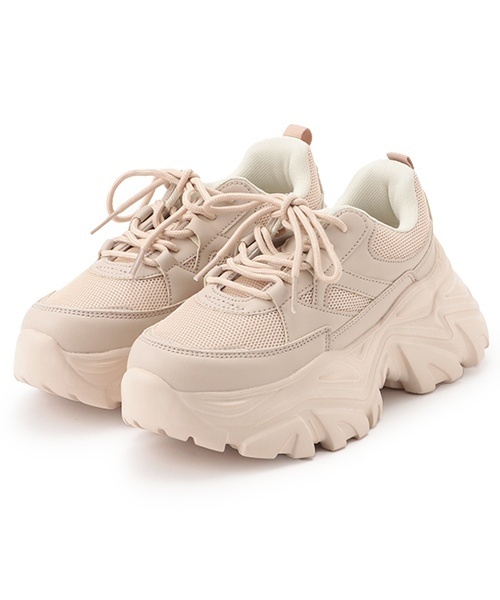 LOVETOXIC（ラブトキシック）の「厚底スニーカー（スニーカー・キッズ・ホワイト/ブラック/ベージュ・23-23.5cm/24-24.5cm/22-22.5）」の14枚目の写真