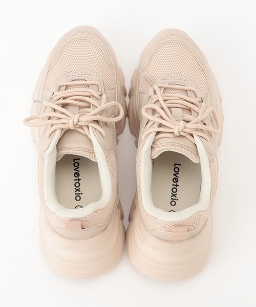 LOVETOXIC（ラブトキシック）の「厚底スニーカー（スニーカー・キッズ・ホワイト/ブラック/ベージュ・23-23.5cm/24-24.5cm/22-22.5）」の22枚目の写真