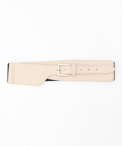 COMME CA ISM（コムサイズム）の「ゴム太ベルト（ベルト・レディース・ブラック/ベージュ・FREE）」の6枚目の写真