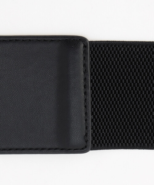 COMME CA ISM（コムサイズム）の「ゴム太ベルト（ベルト・レディース・ブラック/ベージュ・FREE）」の10枚目の写真