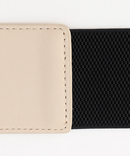 COMME CA ISM（コムサイズム）の「ゴム太ベルト（ベルト・レディース・ブラック/ベージュ・FREE）」の11枚目の写真