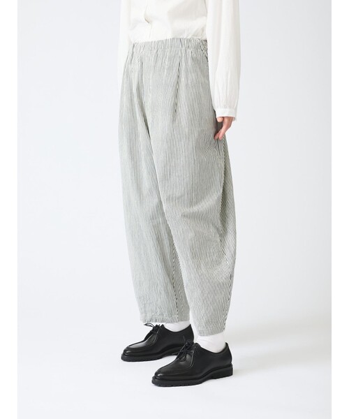 mizuiroind(ミズイロインド)の「mizuiro ind ヒッコリーワイドテーパードパンツ(その他パンツ・レディース・キナリ/インディゴブルー/ネイビー・FREE)」の14枚目の写真
