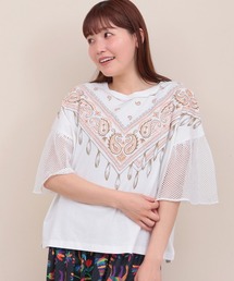 チチカカ（チチカカ）の「バンダナメッシュスリーブプルオーバー（Tシャツ/カットソー）」