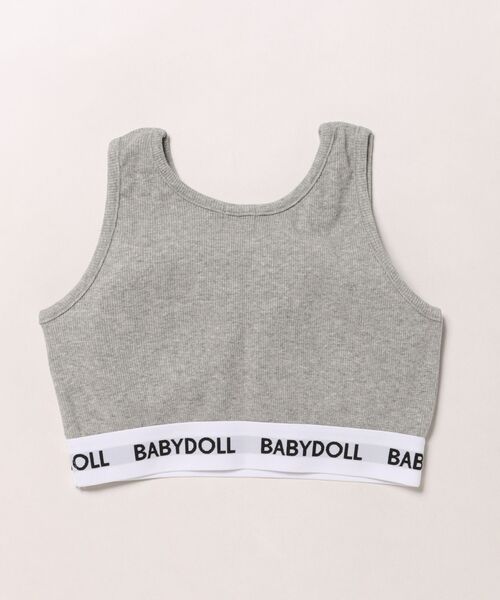 BABYDOLL（ベビードール）の「【カップ付】ロゴショート丈 タンクトップ 0249K（タンクトップ・キッズ・ブラック/ホワイト/アッシュグレー/ピンク系その他7・140-150cm）」の5枚目の写真