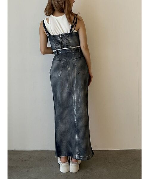 CALNAMUR（カルナムール）の「GLITTER DENIM RIBBON BUSTIER/グリッターデニムリボンビスチェ【セットアップ着用可】（シャツ/ブラウス・レディース・ライトブルー/インディゴブルー・FREE）」の19枚目の写真