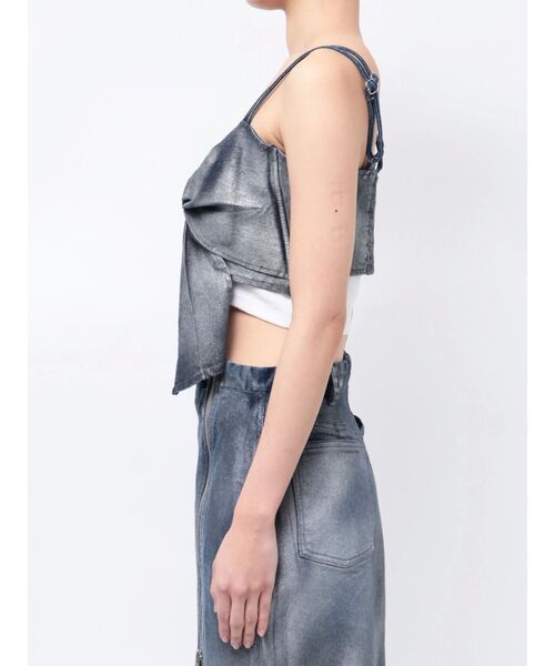 CALNAMUR（カルナムール）の「GLITTER DENIM RIBBON BUSTIER/グリッターデニムリボンビスチェ【セットアップ着用可】（シャツ/ブラウス・レディース・ライトブルー/インディゴブルー・FREE）」の21枚目の写真
