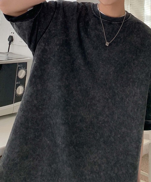 aimoha（アイモハ）の「【aimoha neo】Vintage Dye Crewneck (SS)（Tシャツ/カットソー・メンズ・グリーン/ベージュ/ブラック・LARGE/X-LARGE/XX-LARGE/XXX-LARGE）」の21枚目の写真