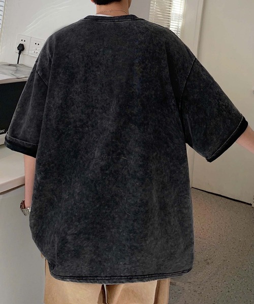 aimoha（アイモハ）の「【aimoha neo】Vintage Dye Crewneck (SS)（Tシャツ/カットソー・メンズ・グリーン/ベージュ/ブラック・LARGE/X-LARGE/XX-LARGE/XXX-LARGE）」の19枚目の写真