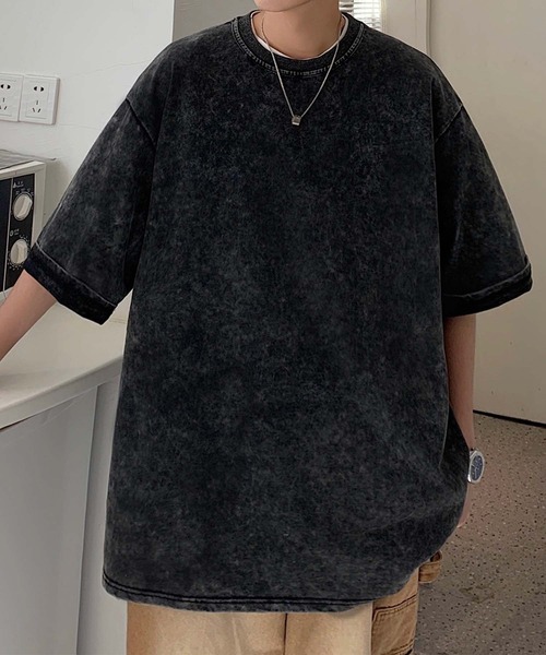 aimoha（アイモハ）の「【aimoha neo】Vintage Dye Crewneck (SS)（Tシャツ/カットソー・メンズ・グリーン/ベージュ/ブラック・LARGE/X-LARGE/XX-LARGE/XXX-LARGE）」の20枚目の写真