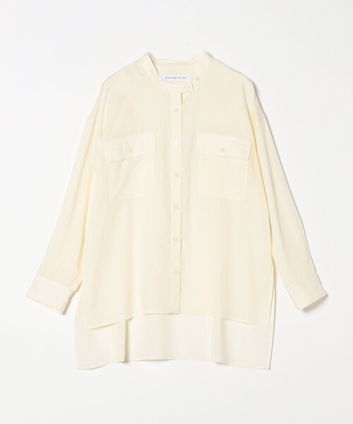 新品未使用　quaranciel　カランシエル 刺繍入りホワイト長袖ブラウス COEL Online Storeビジュー刺繍ブラウス(F グレー): TOPS