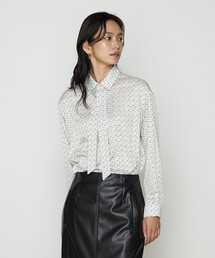 COMME CA | サテンワッシャーダイヤ小紋柄 ブラウス(シャツ/ブラウス)