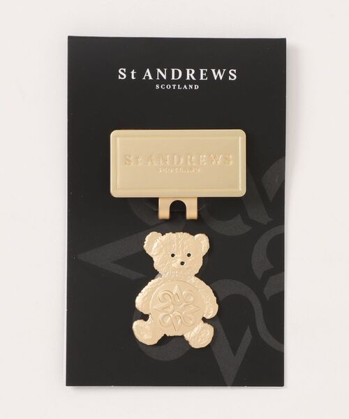 St ANDREWS(セントアンドリュース)の「【St ANDREWS】テディベアクリップマーカー (UNISEX)(ゴルフグッズ・レディース・ブラック/ゴールド・FREE)」の6枚目の写真