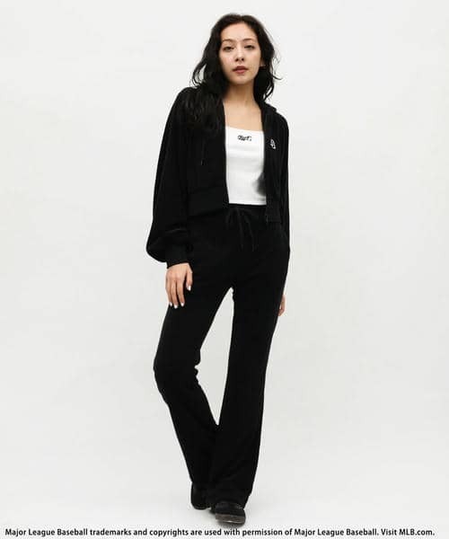 BACK TO THE FIELD（バック トゥー ザ フィールド）の「【MLB】コンパクトパイルセットアップ（ワンピース・レディース・ブラック/グリーン/ホワイト・FREE）」の18枚目の写真