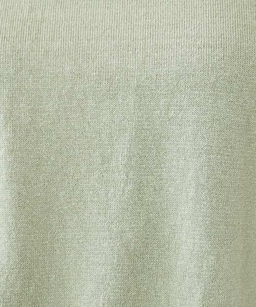 UNTITLED（アンタイトル）の「【アンサンブル可能/洗える】リネン混ベーシックニット（ニット/セーター・レディース・グリーン系/イエロー系その他/ベージュ/ネイビー・00/02/04/44/48）」の18枚目の写真