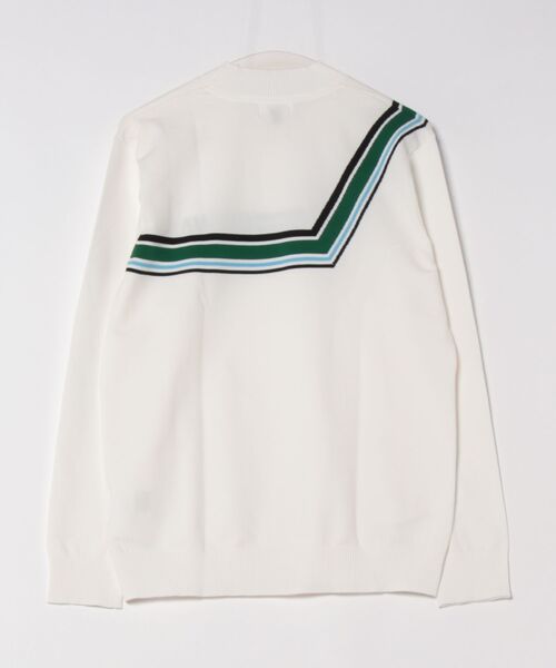 WAAC(ワック)の「MENS 変形ボーダーニット 長袖プルオーバー(ニット/セーター・メンズ・オレンジ/ホワイト・SMALL/MEDIUM/X-LARGE/LARGE)」の9枚目の写真