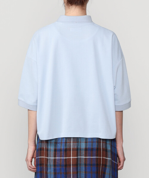GYMPHLEX(ジムフレックス)の「Gymphlex | ポリエステル鹿の子 ポロシャツ WOMEN(ポロシャツ・レディース・ブラック/サックスブルー/イエロー系その他・14)」の11枚目の写真