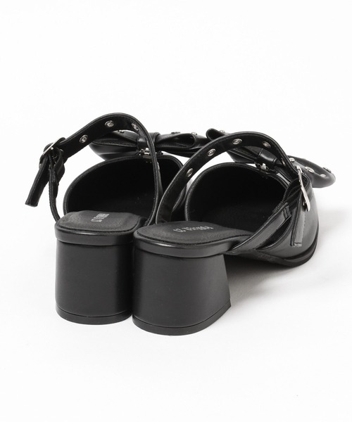 FOREVER 21（フォーエバー トゥエンティーワン）の「【2025SS】スタッズ2WAYミュール（パンプス・レディース・ブラック/レッド/レオパード・MEDIUM/LARGE）」の11枚目の写真