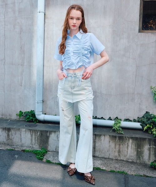 FOREVER 21（フォーエバー トゥエンティーワン）の「【2025SS】スタッズ2WAYミュール（パンプス・レディース・ブラック/レッド/レオパード・MEDIUM/LARGE）」の8枚目の写真