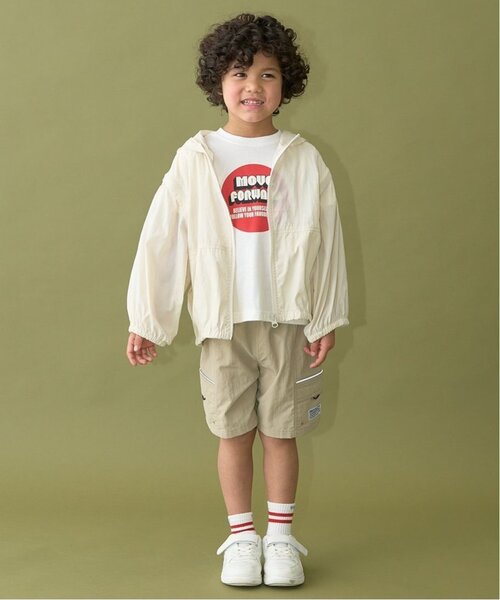 b・ROOM（ビールーム）の「【ベストにもなる2way】シアーウィンドブレーカー（ブルゾン・キッズ・アイボリー/カーキ/ブルー系その他2/チャコール・130cm/140cm/150cm/120cm/100cm/110cm）」の12枚目の写真