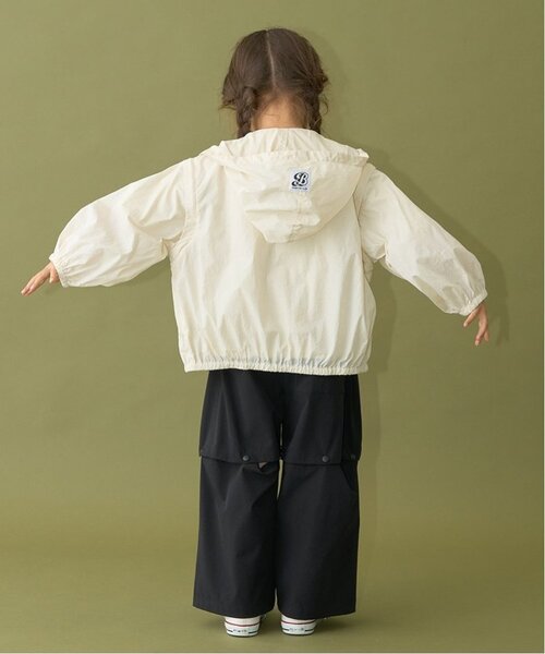 b・ROOM（ビールーム）の「【ベストにもなる2way】シアーウィンドブレーカー（ブルゾン・キッズ・アイボリー/カーキ/ブルー系その他2/チャコール・130cm/140cm/150cm/120cm/100cm/110cm）」の15枚目の写真