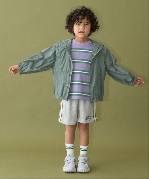 b・ROOM（ビールーム）の「【ベストにもなる2way】シアーウィンドブレーカー（ブルゾン・キッズ・アイボリー/カーキ/ブルー系その他2/チャコール・130cm/140cm/150cm/120cm/100cm/110cm）」の18枚目の写真