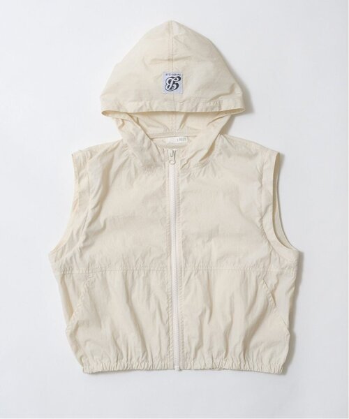 b・ROOM（ビールーム）の「【ベストにもなる2way】シアーウィンドブレーカー（ブルゾン・キッズ・アイボリー/カーキ/ブルー系その他2/チャコール・130cm/140cm/150cm/120cm/100cm/110cm）」の5枚目の写真