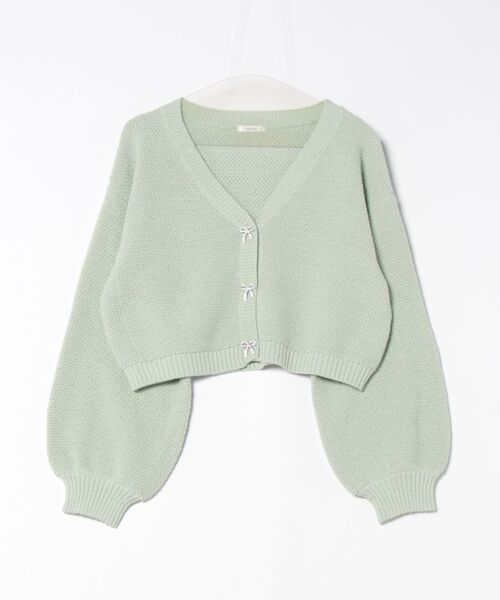 apres jour(アプレジュール)の「【6色展開】リボンボタンカラーカーディガン(カーディガン/ボレロ・レディース・ブルー/イエロー/オレンジ/ホワイト/グリーン/ピンク・X-LARGE/フリー)」の8枚目の写真