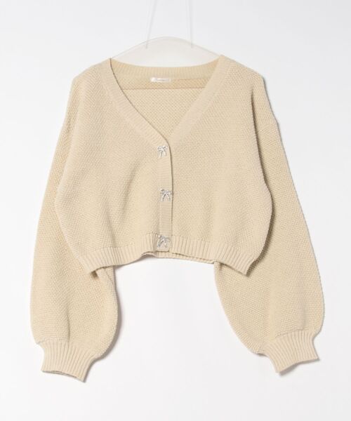 apres jour(アプレジュール)の「【6色展開】リボンボタンカラーカーディガン(カーディガン/ボレロ・レディース・ブルー/イエロー/オレンジ/ホワイト/グリーン/ピンク・X-LARGE/フリー)」の10枚目の写真