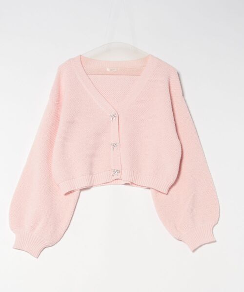 apres jour(アプレジュール)の「【6色展開】リボンボタンカラーカーディガン(カーディガン/ボレロ・レディース・ブルー/イエロー/オレンジ/ホワイト/グリーン/ピンク・X-LARGE/フリー)」の11枚目の写真