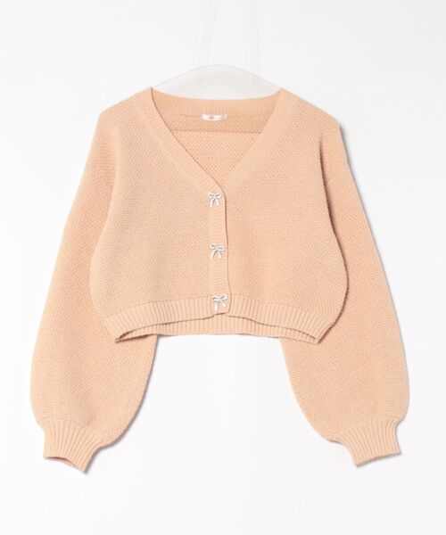 apres jour(アプレジュール)の「【6色展開】リボンボタンカラーカーディガン(カーディガン/ボレロ・レディース・ブルー/イエロー/オレンジ/ホワイト/グリーン/ピンク・X-LARGE/フリー)」の12枚目の写真