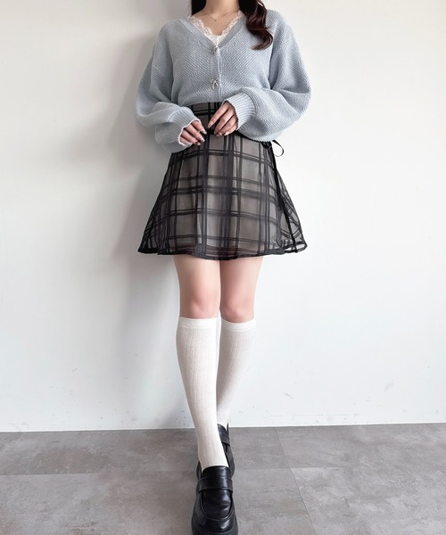 apres jour(アプレジュール)の「【6色展開】リボンボタンカラーカーディガン(カーディガン/ボレロ・レディース・ブルー/イエロー/オレンジ/ホワイト/グリーン/ピンク・X-LARGE/フリー)」の18枚目の写真