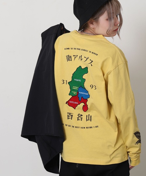 COBMASTER(コブマスター)の「【COBMASTER】 吸水速乾 天竺 プリント × 刺繍 ベーシック ロングスリーブ Tシャツ / ロンT(Tシャツ/カットソー・メンズ・イエロー/ホワイト/ブラック・LARGE/X-LARGE/MEDIUM)」の3枚目の写真