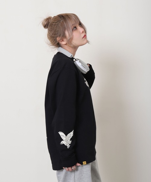 COBMASTER(コブマスター)の「【COBMASTER】 吸水速乾 天竺 プリント × 刺繍 ベーシック ロングスリーブ Tシャツ / ロンT(Tシャツ/カットソー・メンズ・イエロー/ホワイト/ブラック・LARGE/X-LARGE/MEDIUM)」の20枚目の写真