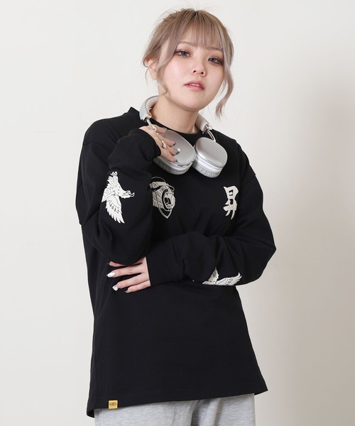 COBMASTER(コブマスター)の「【COBMASTER】 吸水速乾 天竺 プリント × 刺繍 ベーシック ロングスリーブ Tシャツ / ロンT(Tシャツ/カットソー・メンズ・イエロー/ホワイト/ブラック・LARGE/X-LARGE/MEDIUM)」の13枚目の写真