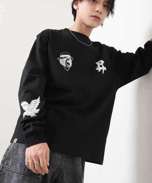 COBMASTER(コブマスター)の「【COBMASTER】 吸水速乾 天竺 プリント × 刺繍 ベーシック ロングスリーブ Tシャツ / ロンT(Tシャツ/カットソー・メンズ・イエロー/ホワイト/ブラック・LARGE/X-LARGE/MEDIUM)」の22枚目の写真