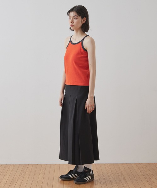 Unblend（アンブレンド）の「【Unblend】Unblend Basic カップ付き リブ パック キャミソール（キャミソール・レディース・ブラック/ホワイト/グリーン系/オレンジ系/チャコール・S/M）」の15枚目の写真