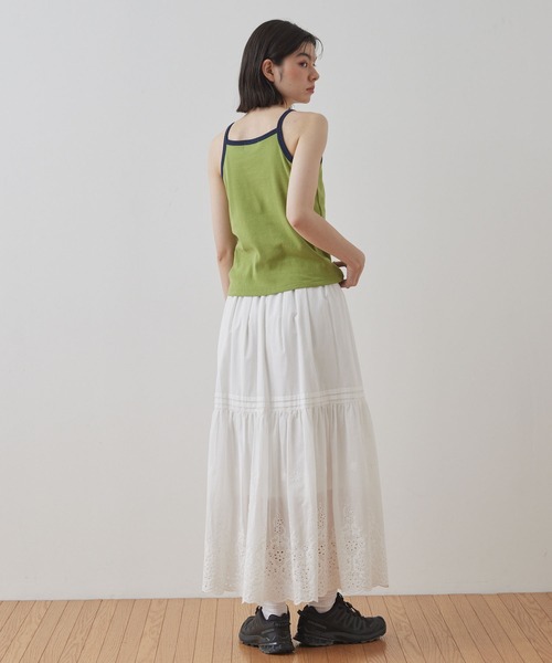 Unblend（アンブレンド）の「【Unblend】Unblend Basic カップ付き リブ パック キャミソール（キャミソール・レディース・ブラック/ホワイト/グリーン系/オレンジ系/チャコール・S/M）」の7枚目の写真