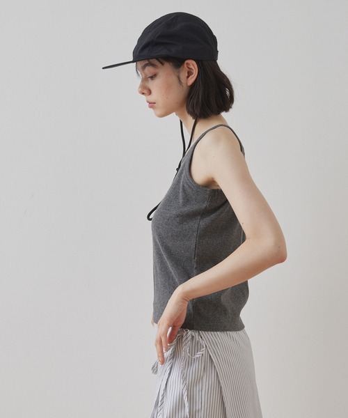 Unblend（アンブレンド）の「【Unblend】Unblend Basic カップ付き リブ パック キャミソール（キャミソール・レディース・ブラック/ホワイト/グリーン系/オレンジ系/チャコール・S/M）」の21枚目の写真