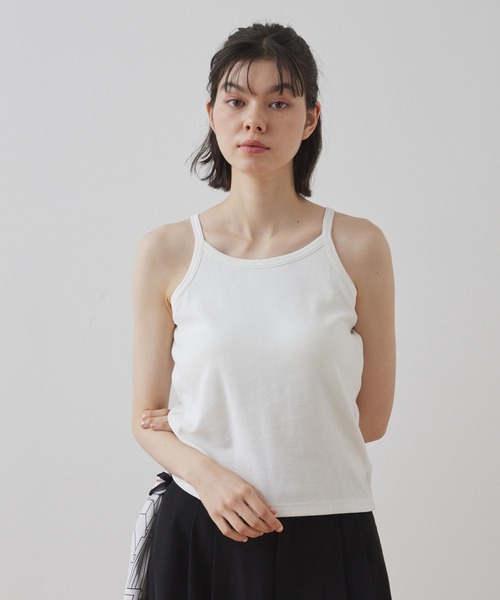 Unblend】Unblend Basic カップ付き リブ パック キャミソール
