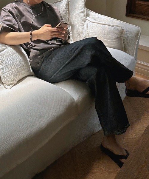 ASCLO（エジュクロ）の「ASCLO／ウォッシュリベットＴ（Tシャツ/カットソー・メンズ・チャコールグレー/ブラック・FREE）」の20枚目の写真