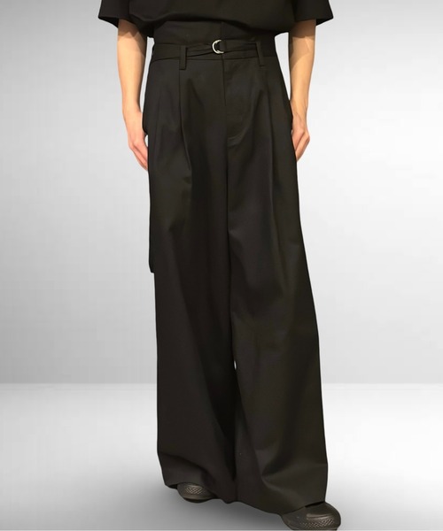 Burner（バーナー）の「ツータックハイウエストウルトラバギーパンツ（その他パンツ・メンズ・ダークネイビー/サンドベージュ/ライトブラウン/ブラック/カーキ/ダークベージュ/グレー/チャコールグレー・マルチサイズ）」の9枚目の写真